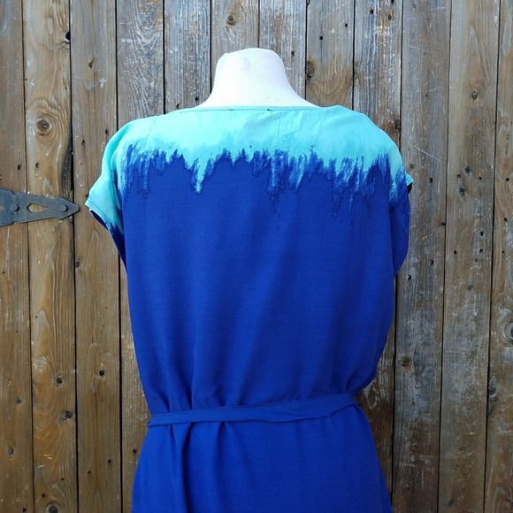 + NWT Lane Bryant Dip Dye Faux Wrap Dress - Picture 7 of 8